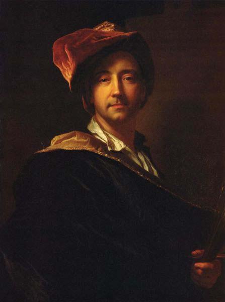 Hyacinthe Rigaud Self portrait oil painting picture